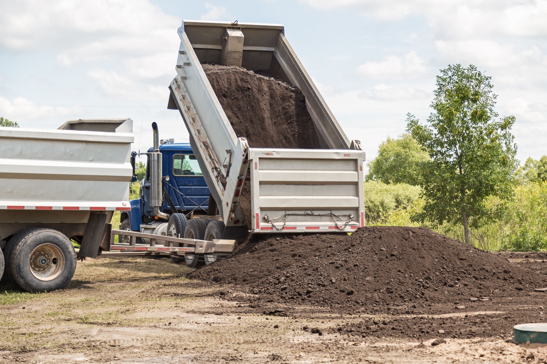 Mound Septic System Installation - Black Dirt